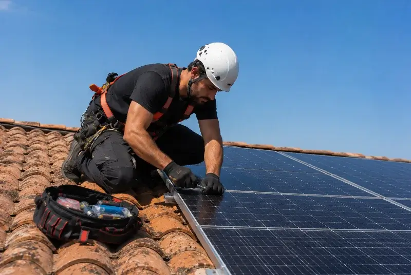 Maintenance et monitoring de panneaux solaires à Saales